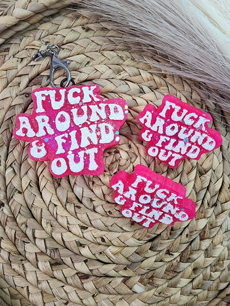 Fuck Around & Find Out Vent Freshie & Resin Silicone Mold / Custom Made to Order / Freshie Mold