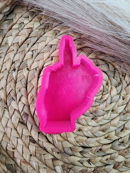 Concho Middle Finger Freshie Silicone Mold / Custom Made to Order / Freshie Mold