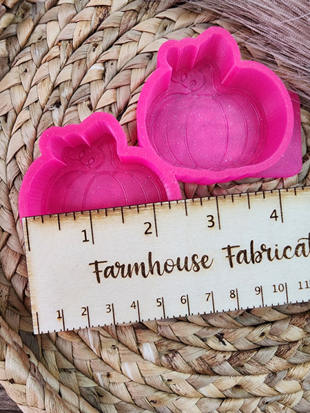 Fall Pumpkin Vent Clip Silicone Mold / Custom Made to Order / Freshie Mold