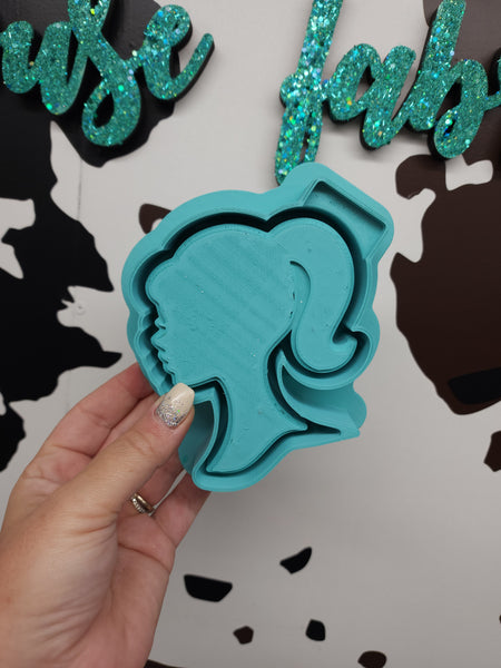 Barbie Head Freshie Silicone Mold / Custom Made to Order / Freshie Mold