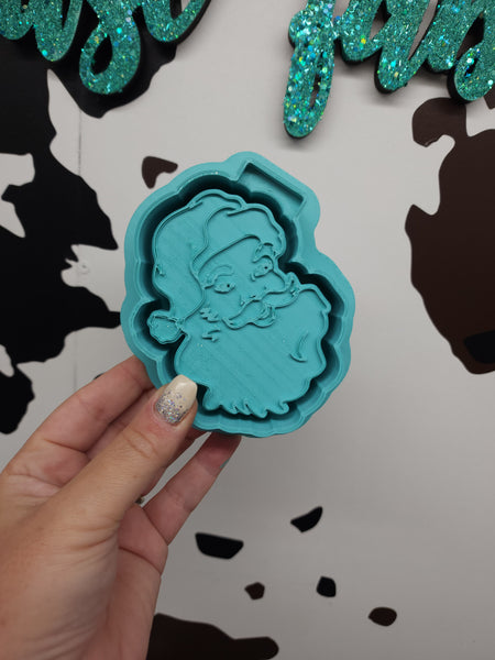 Vintage Santa Freshie Silicone Mold / Custom Made to Order / Freshie Mold