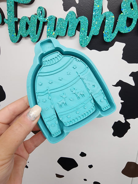 Ugly Christmas Sweater Freshie Silicone Mold / Custom Made to Order / Freshie Mold
