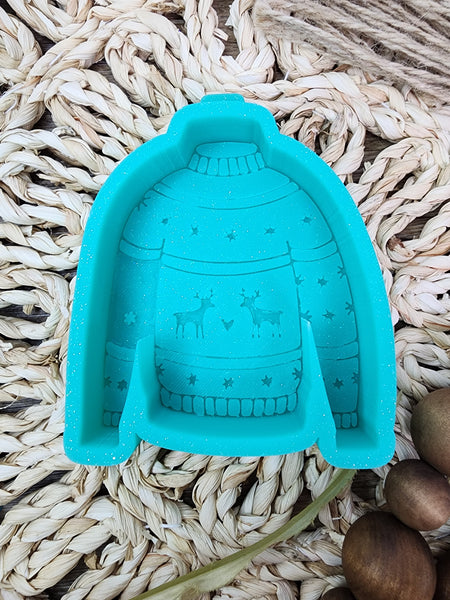 Ugly Christmas Sweater Freshie Silicone Mold / Custom Made to Order / Freshie Mold