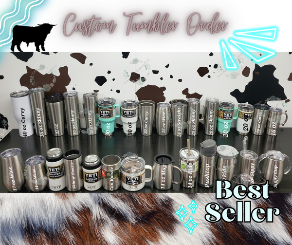 Made to Order Custom Tumbler / Personalized Tumbler