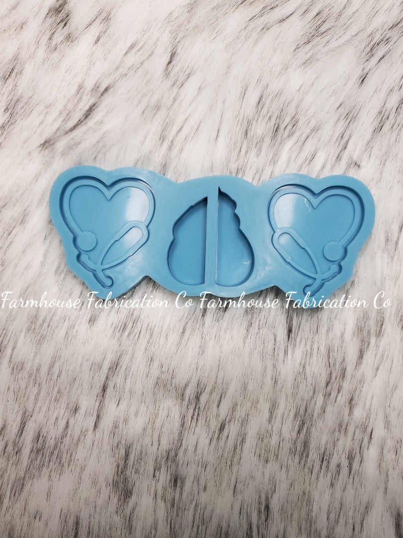 Straw Topper Silicone Mold / Stethoscope Straw Topper Mold / Heart Ste –  Farmhouse Fabrication