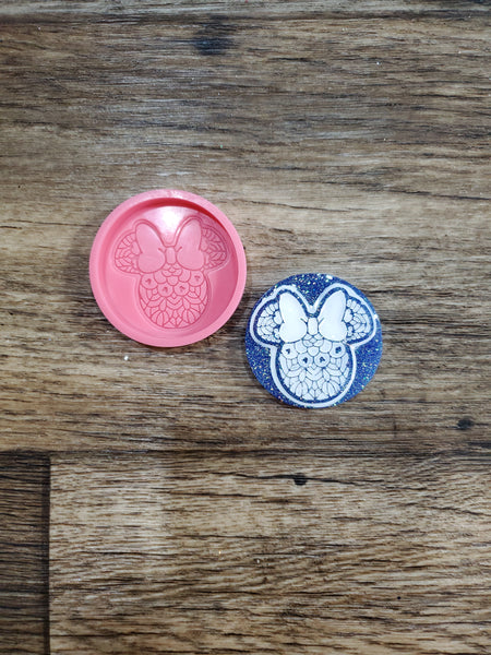 Disney Silicone Mold / Minnie Lace Phone Grip / Phone Grip Silicone Mold / Mickey Resin Mold / Disney Mold / Disney Epoxy Mold / Mickey Mold