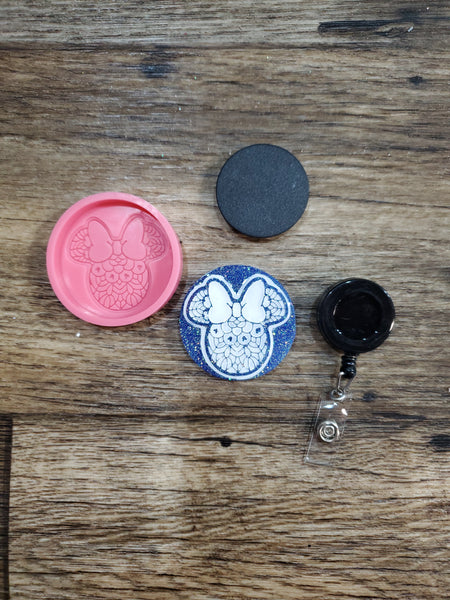 Disney Silicone Mold / Minnie Lace Phone Grip / Phone Grip Silicone Mold / Mickey Resin Mold / Disney Mold / Disney Epoxy Mold / Mickey Mold
