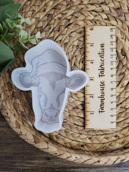 Santa Heifer Cow Freshie Mold / Christmas