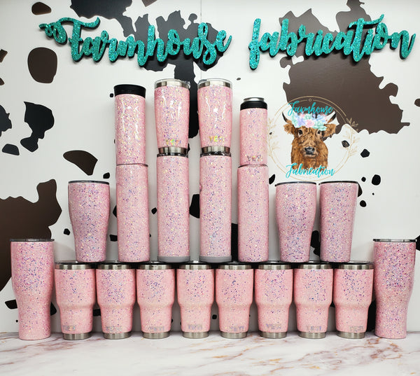 Pink Personalized Glitter Tumbler / Made with Elle Woods Custom Mix Glitter