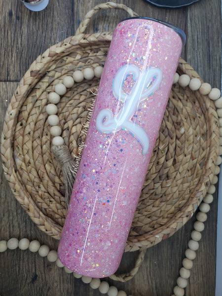 Pink Personalized Glitter Tumbler / Made with Elle Woods Custom Mix Glitter