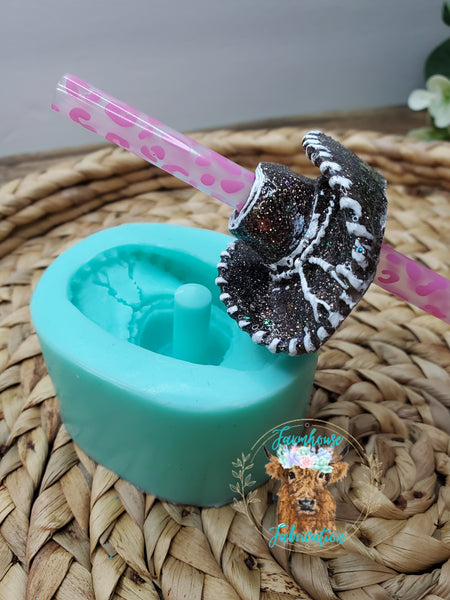 Cowboy Hat Straw Topper / Very detailed!