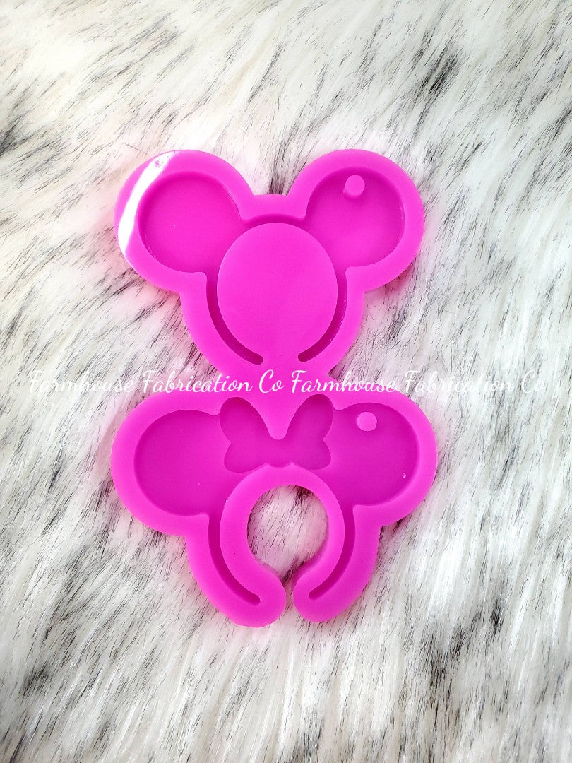 Mickey Mouse Resin Molds Resin Keychain Mold Resin Necklace 