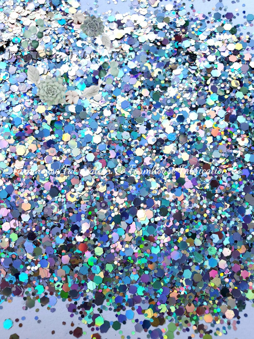 Galaxina - Glitter - Glitter Shapes - Silver Holographic Star