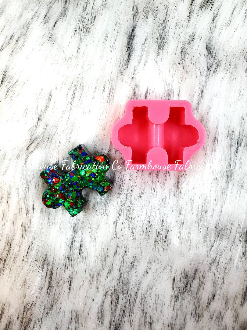 Puzzle Piece Silicone Straw Topper Mold For Straws – Amazing Mold