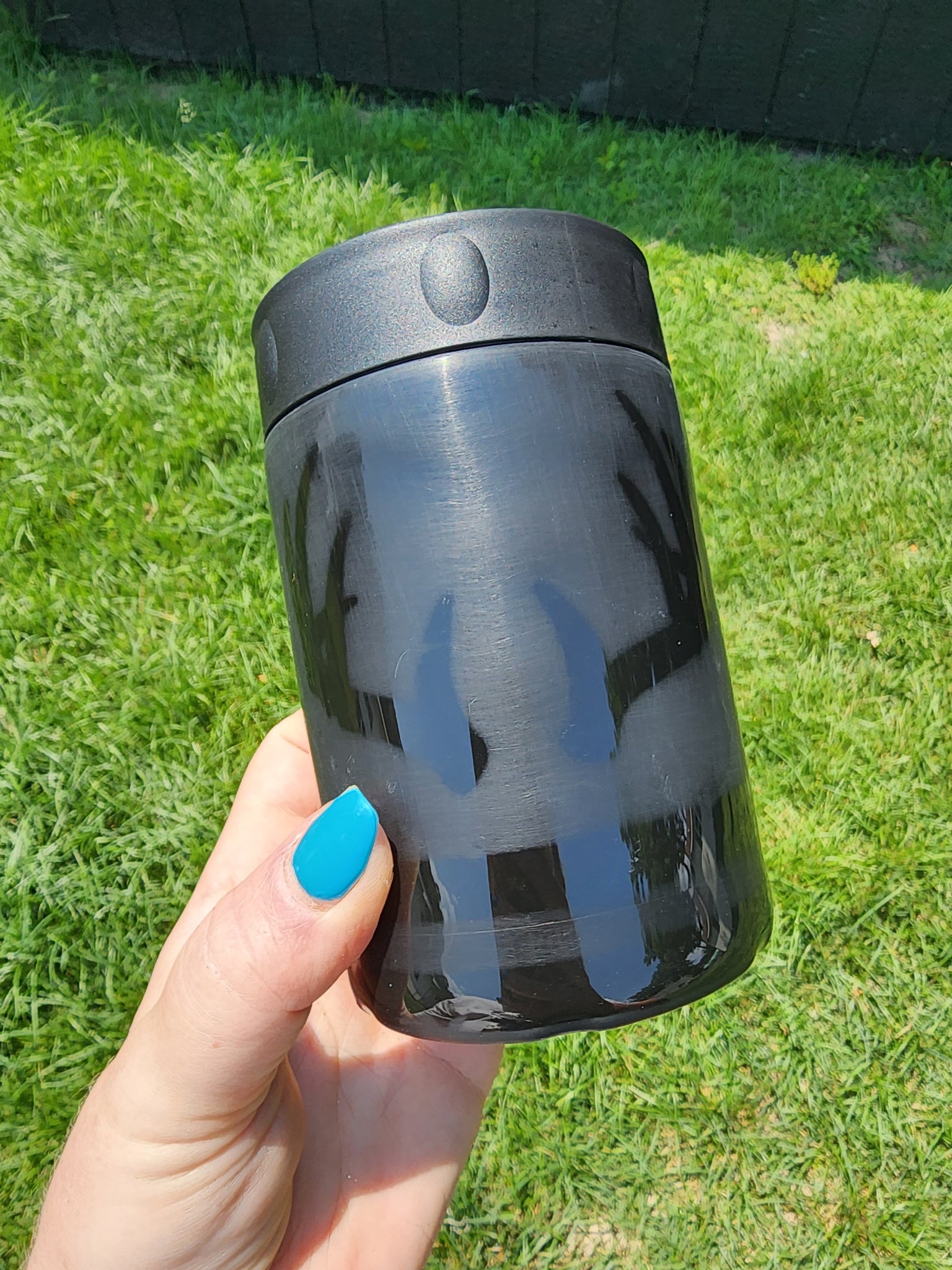Matte Black American Flag with Deer Antlers Beer Can/Bottle Kozie