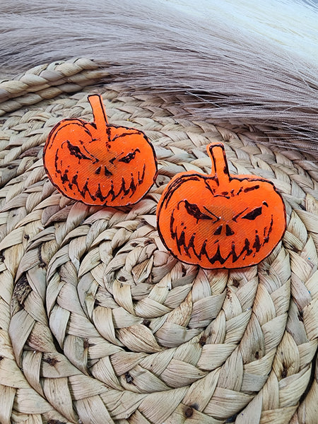 Scary Pumpkin Freshie Vent Clip-Resin Silicone Mold / Custom Made to Order / Freshie Mold