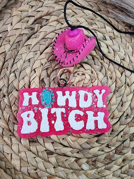 Howdy Bitch Freshie Silicone Mold / Custom Made to Order / Freshie Mold