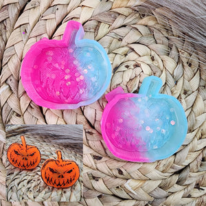 Scary Pumpkin Freshie Vent Clip-Resin Silicone Mold / Custom Made to Order / Freshie Mold