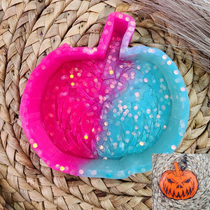 Scary Pumpkin Freshie Silicone Mold / Custom Made to Order / Freshie Mold