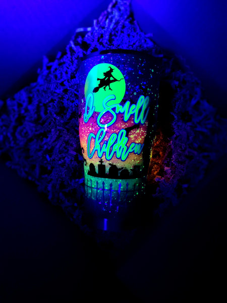I Smell Chrildren Glow-in-the-dark Halloween Glitter Tumbler