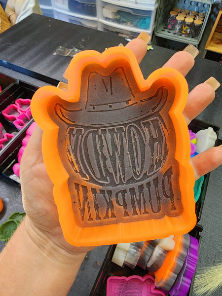 Howdy Pumpkin Freshie Silicone Mold / Custom Made to Order / Freshie Mold