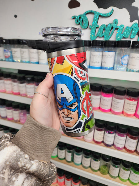 Character LEAK PROOF 15 oz water bottle RTS- Multiple Designs