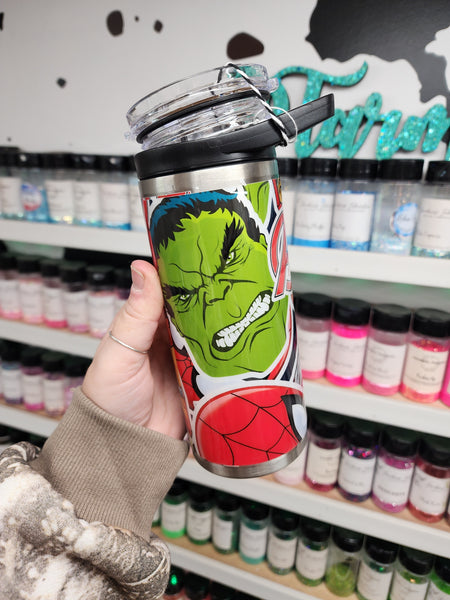 Character LEAK PROOF 15 oz water bottle RTS- Multiple Designs