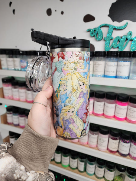 Character LEAK PROOF 15 oz water bottle RTS- Multiple Designs