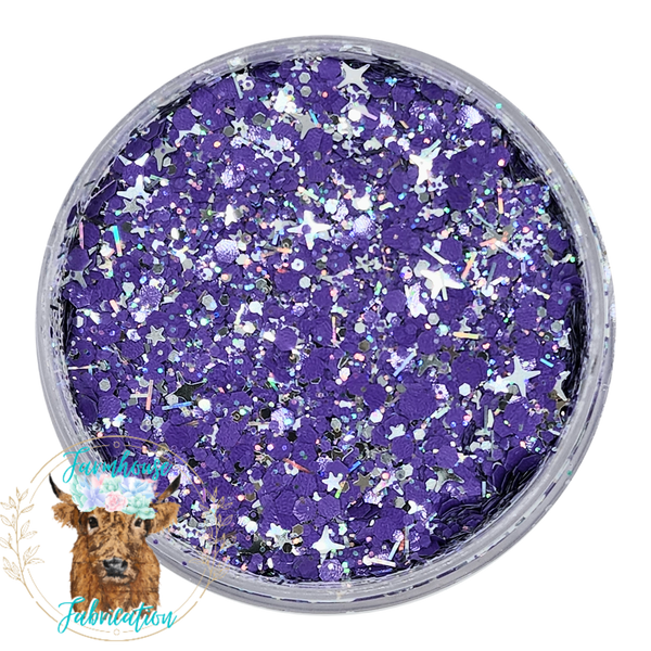 "Galaxy Magic Mule" Custom Mix / Polyester Glitter / Tumbler Glitter / Purple Glitter