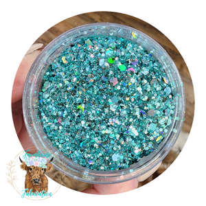 "Cabana Boy" Custom Mix / Polyester Glitter / Tumbler Glitter / Aqua Glitter/ Teal Glitter