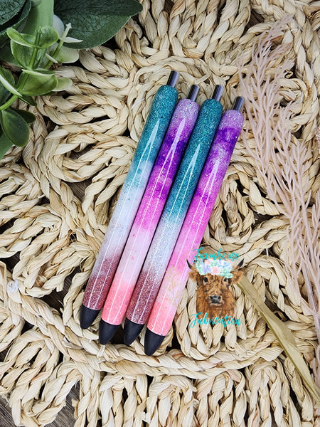 Beachy Glitter Ink Pen RTS