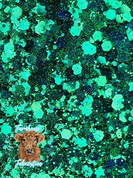 Elphaba - Emerald Green Holographic Shifting Polyester Glitter for DIY crafts and Tumbler Making