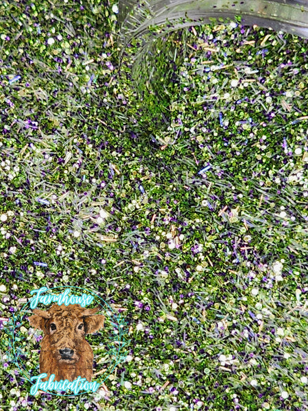Cactus Creek - Olive Green with purple strips Exclusive Polyester Glitter for DIY crafts and Tumbler Making