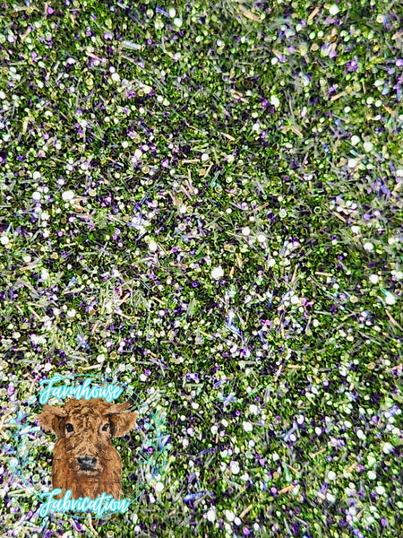 Cactus Creek - Olive Green with purple strips Exclusive Polyester Glitter for DIY crafts and Tumbler Making
