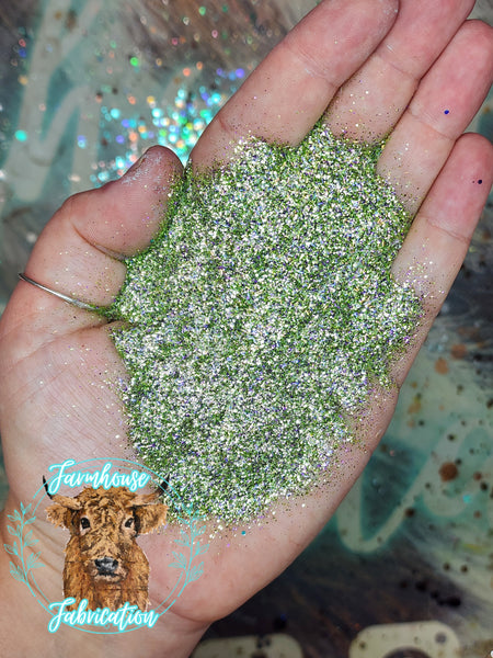 Cactus Creek - Olive Green with purple strips Exclusive Polyester Glitter for DIY crafts and Tumbler Making