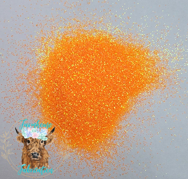 "Orange Crush" / Fluorescent Glitter / Ultra Fine Glitter / Polyester Glitter / Tumbler Glitter / Orange Glitter