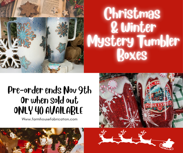 Christmas and Winter Tumbler Boxes! 2025