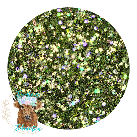 "Wild Bloom" Custom Mix / Polyester Glitter / Tumbler Glitter / Green Glitter