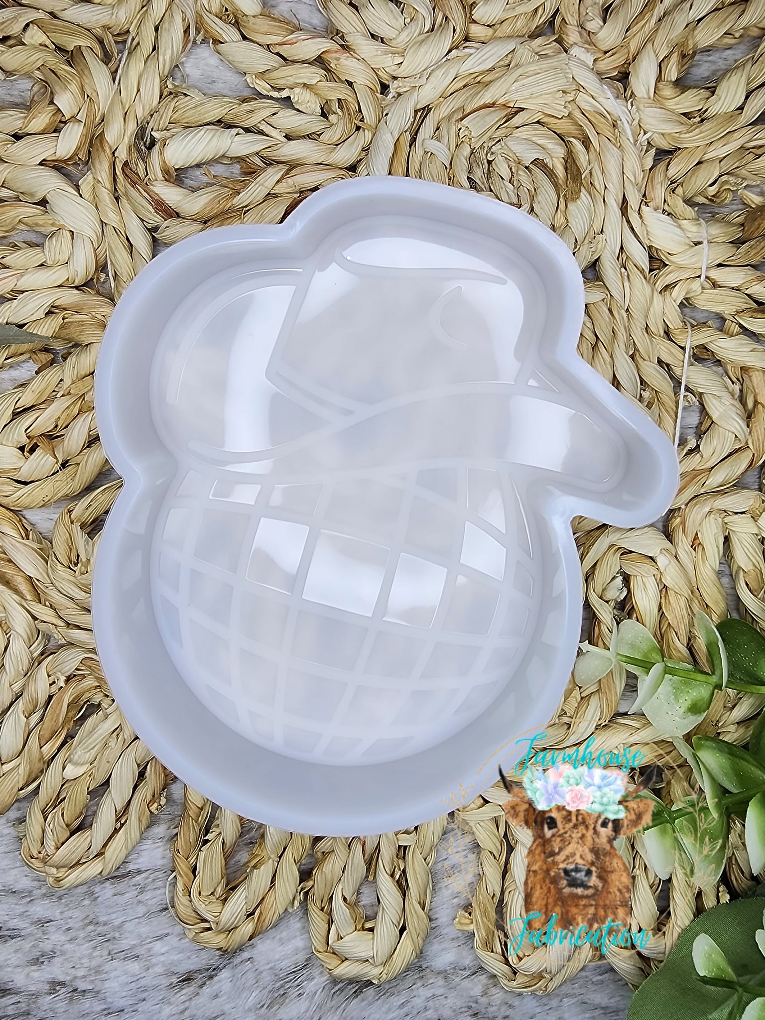Disco Ball with Cowboy Hat Freshie Mold