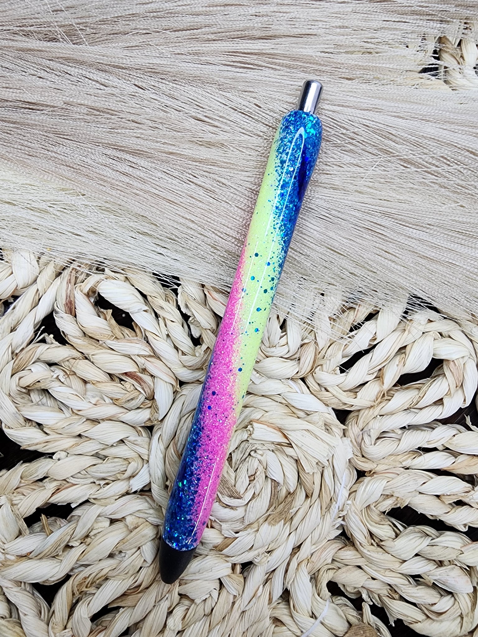 RTS Tie Dye Swirl Glitter Ink Pen