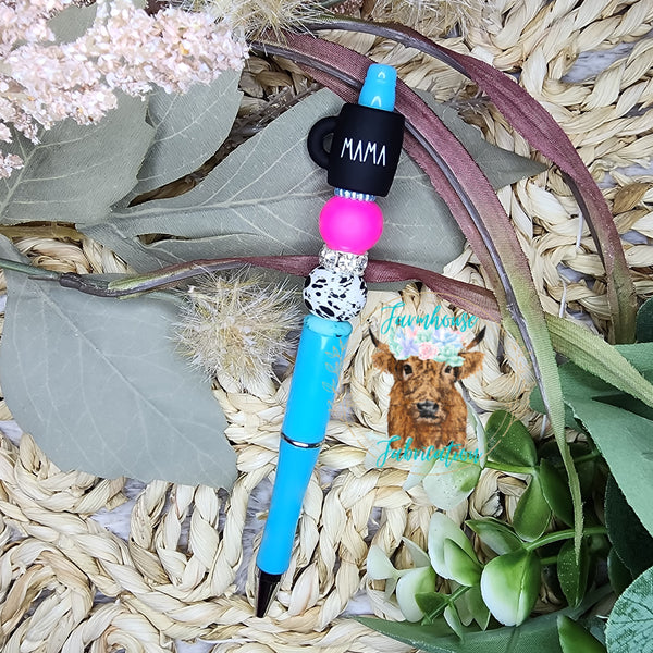 Neon Cowhide MAMA Mug Refillable Pen