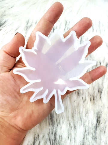 Fall Leaf Coaster Silicone Mold / Fall Molds / Halloween Molds / Resin Molds