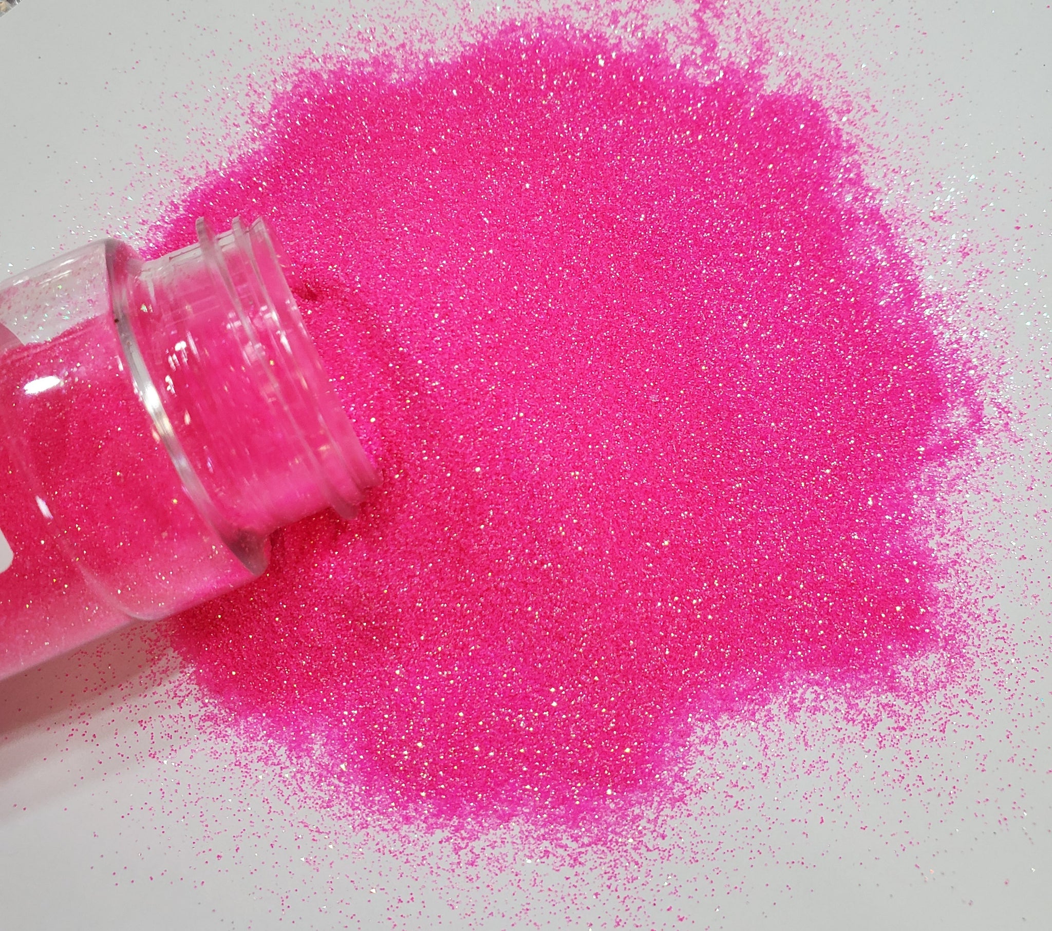 "Flamingo" / Iridescent Glitter / Ultra Fine Glitter / Tumbler Glitter / Hot pink Glitter / Florescent Glitter