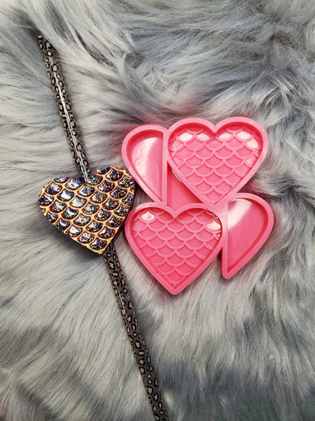 Straw Topper Silicone Mold /  Mermaid Straw Topper / Mermaid Heart Straw Topper / Silicone Mold /  Resin Mold / Epoxy Mold