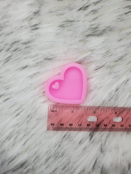 Silicone Mold / Heart Silicone Mold / Valentines Day Mold / Heart Mold / Resin Silicone Mold / Key Chain Mold / Epoxy Mold