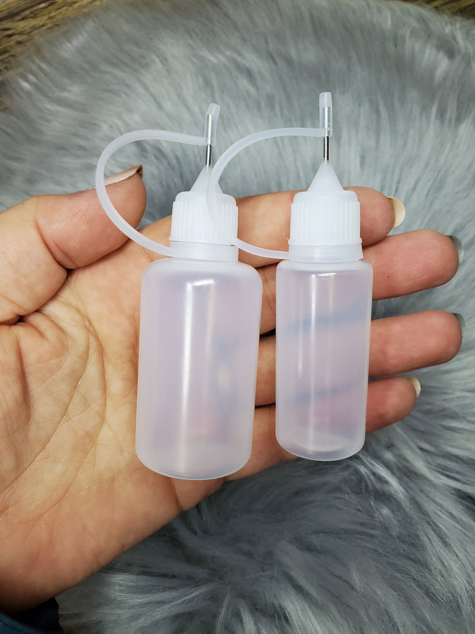 Plastic Dropper Bottle with Needle Tip for Glue, Liquid, Paint, Oil / 30 mL or 15 mL / Craft Tools / Paint Tools / Glue Tools / Epoxy Tools