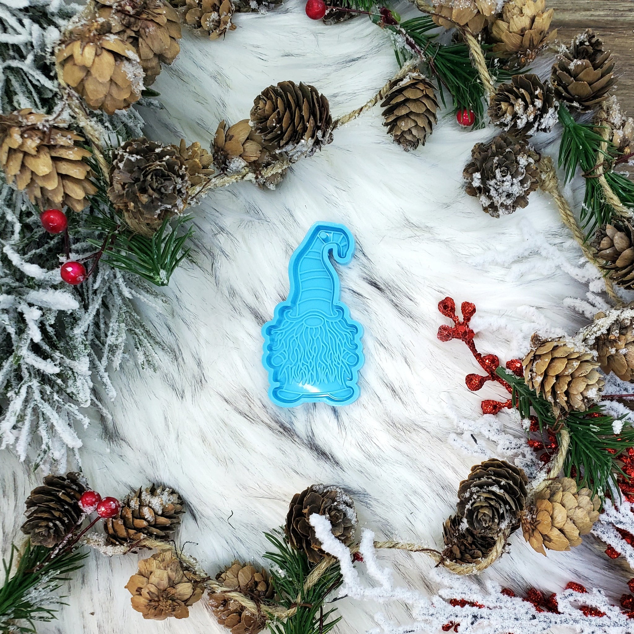 Christmas Gnome Keychain Silicone Mold / Christmas Molds / Resin Molds