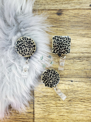 Badge Reel/ Cheetah Badge Reel/ Leopard Print Badge Reel / Lanyard Badge Reel / Retractable Badge Reel/ Badge Reels