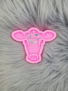 Cow Head Silicone Mold / Cow Keychain Mold / Epoxy Mold / Resin Mold / Keychain Mold