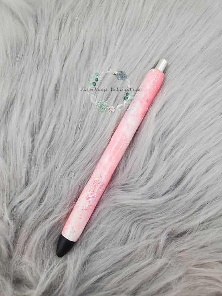 Peach Milkyway Ink Pen / Glitter Pen / Epoxy Glitter Pen